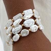 4-Piece Pearl Bracelet Set