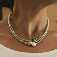 Layered Baroque Pearl Necklace