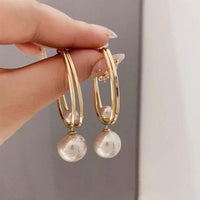 Lucia - Vintage Earrings in Gold and Pearls
