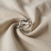 Heart-Open Design Ring