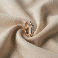 Elegant White Gold Plated Ring with Zirconia