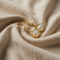 White Opal Earrings
