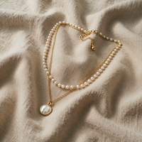 Exquisite White Pearl Necklace