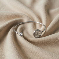 White Gold Bracelet with Tree of Life