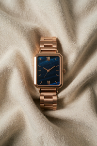 Square-Shaped Quartz Timepiece