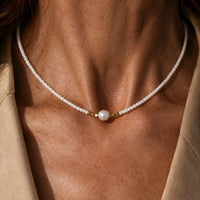 Simple Pearl Necklace