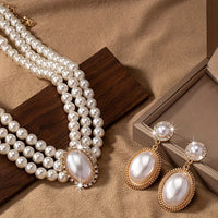 Classic Pearl Necklace Set