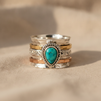 Oval Turquoise Statement Ring