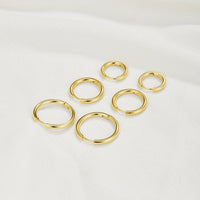 Set of Three Hoop Earrings