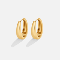 Valentina Elegant Gold Hoop Earrings